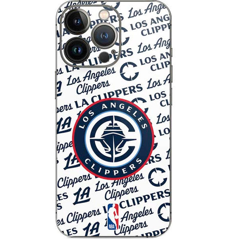 NBA Los Angeles Clippers Blast Text iPhone 14 Pro Skin